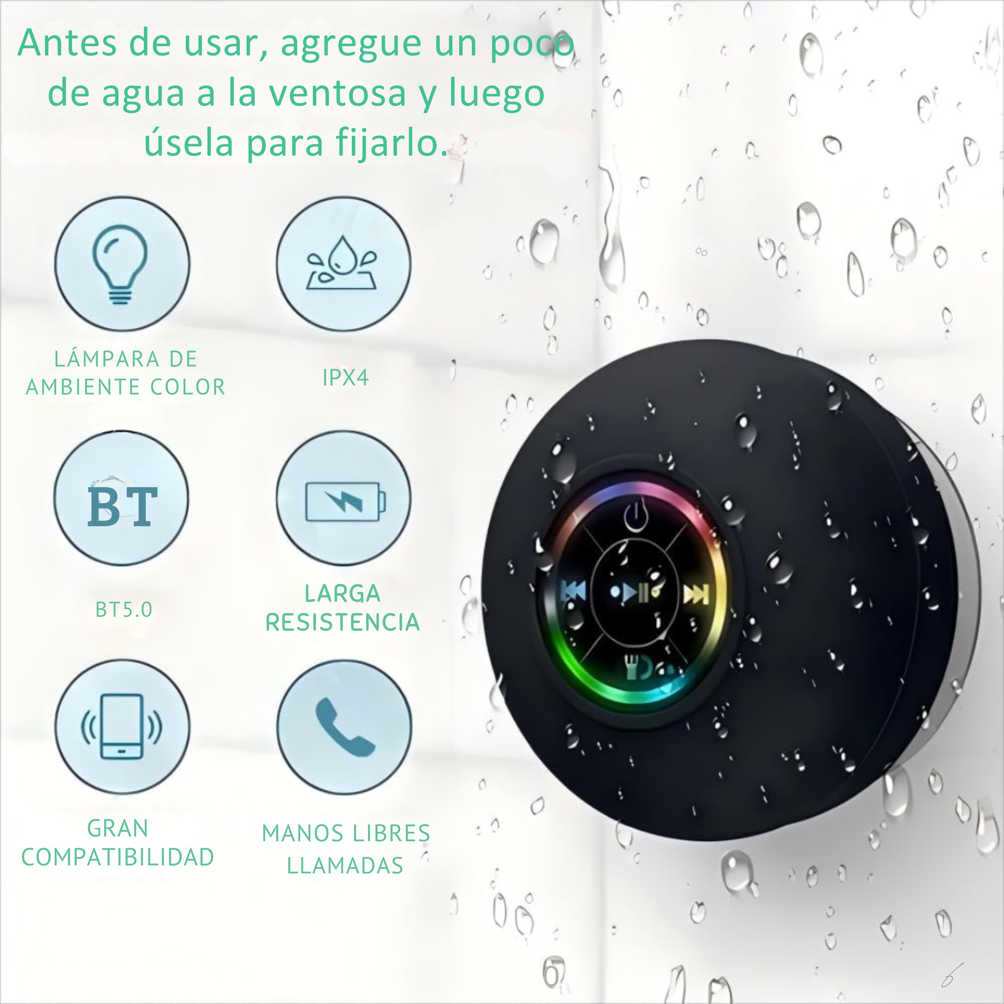 Altavoz Bluetooth impermeable
